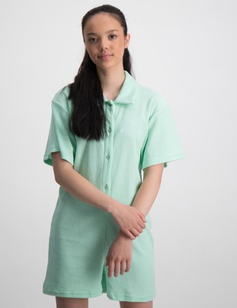 Grunt Figen Towelling Jumpsuit Grøn Jumpsuits/Buksedragt Pige - Kids Brand Store