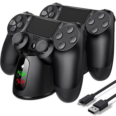 Kontrollerrådd Dualsense Dock för PS4 Laddningsstation för DualShock 4/Playstation 4/PS4/ Pro /PS4 Slim-kontroll