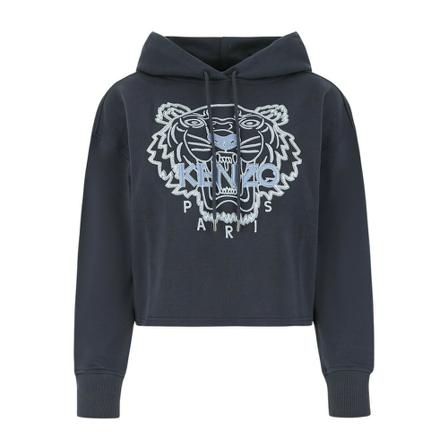 Kenzo Tiger hooded boxy sweatshirt , Zwart , Dames , Maat: M