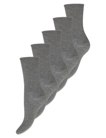 Decoy Decoy Ankle Sock 5-Pack - Grey - 37-41