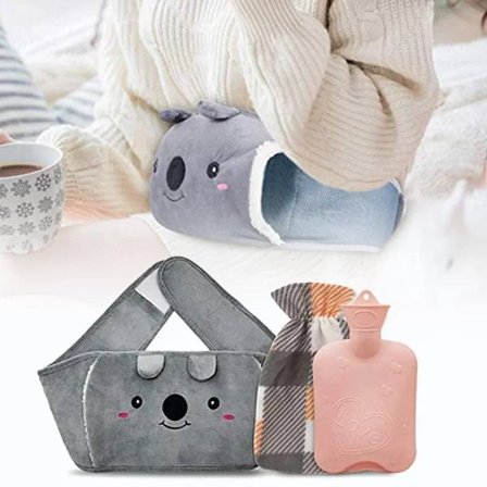 Water Filled Hot Water Bag Belt Set Winter Warmth Heater Belt Warmer Hot Water Bag Portable Hand Warmer for Women Christmas Gift