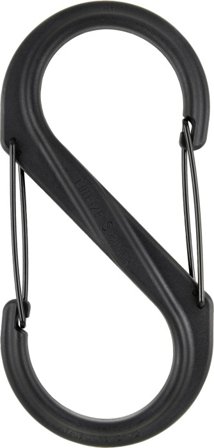 Nite Ize S-Biner Plastic #10 -karbiinihaka, musta