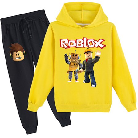 Roblox Hoodie Klær Barn Termisk Hoodie Klær Roblox Trykt Hoodie Sett