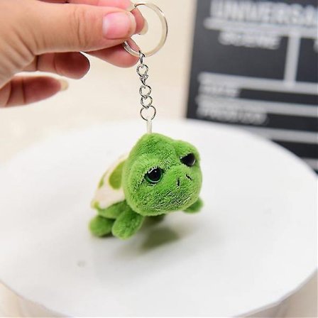 Söpö Mini Cartoon Turtle Pehmeä Pehmolelu Riippuva Exquisite Turtle Avaimenperä(A1)