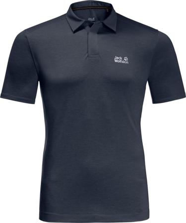 Jack Wolfskin Men's Pack & Go Polo Men short-sleeved sweaters Blue XL