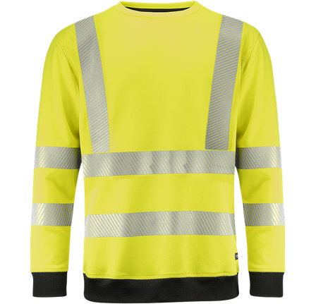 Texstar SW19 Hi-vistrøje gul/sort, Hi-vis XS, Tøj