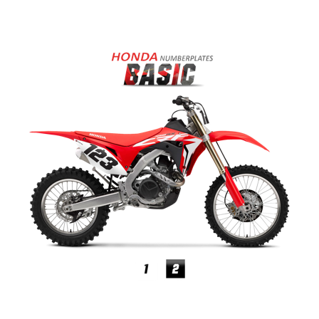 Nummerplaatstickers: Basic - Honda CRF 300L 2022-2023