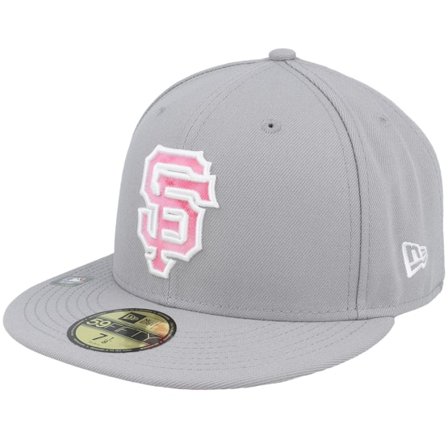 New Era - MLB Grey fitted Czapka Z Daszkiem - San Francisco Giants MLB22 Mothers Day 59FIFTY Grey Fitted @ Hatstore