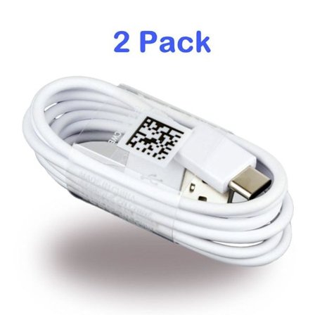 2-Pack Samsung Original Laddare USB-C Kabel Snabbladdning Vit_OF