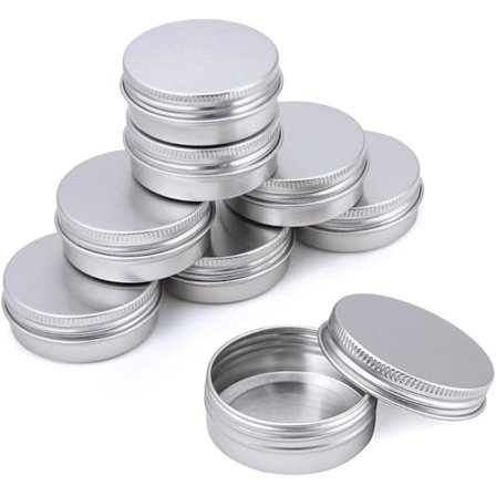 20ml 40*18mm 30stk aluminiumsboks med lokk kosmetiske bokser runde