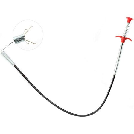 Afløbsslange Klo Pincet Afløbsrensere Værktøjer med Fjeder Tryk Håndtag til F