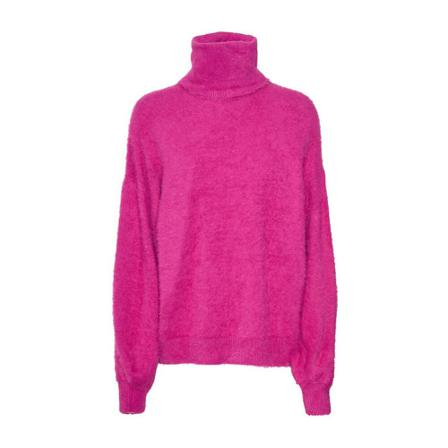 Noisy May, Lyndsey Turtleneck Knitwear Roze, Dames, Maat:S
