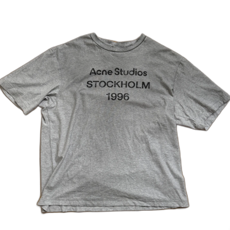 Acne Studios Logo T-Shirt Grå