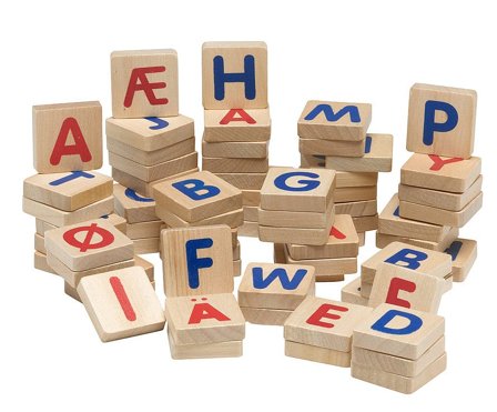 KREA Magnetiske Træbrikker med Bogstaver Fra 3 år, Børn & Forældre, Legetøj, Bøger Og Læring