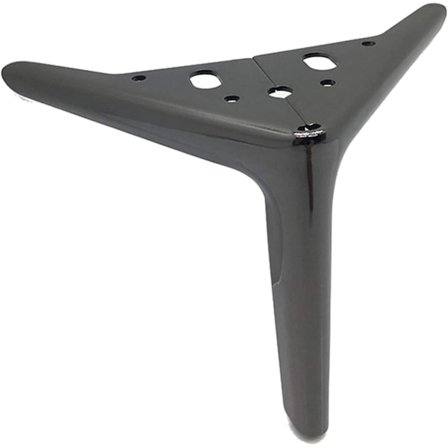 Möbelben X4, Europeiska soffbord TV-bordsstödben, soffbord badrumsskåpsben, svart 18 cm