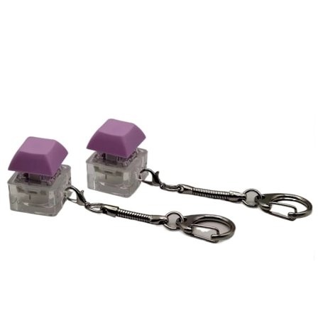 Keyboard Clicker med LED-lys Tastatur Fidget Toys LILLA