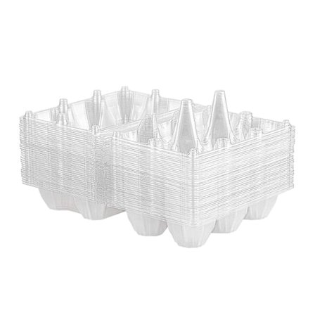 36 stk Eggekartonger Klar Plast Eggeholder Oppbevaringsbeholder Egg For Beite, Kjøleskap Oppbevaring, 6