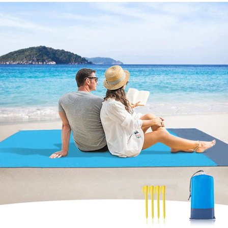 Picknick Filt Strandfilt Sandtät 200 x 140 cm Vattentät