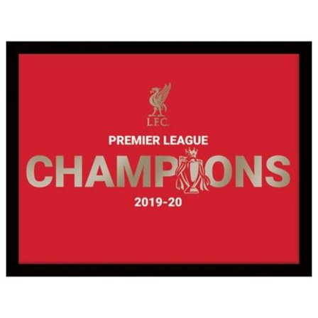 Liverpool Metalplakat Premier League Champions Stor
