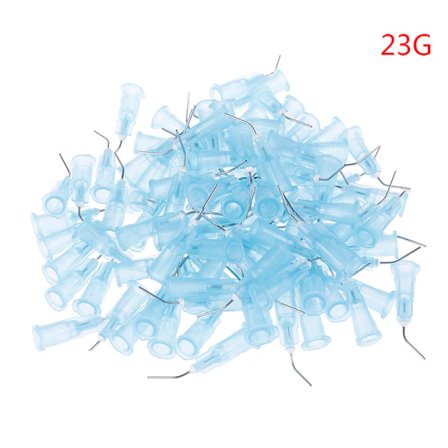 100 stk. Dental Flowable Komposit Flow Resin Syre Ætsende Gel Applikator Forsyninger Tips Doseringssprøjter Irrigationsnålespids