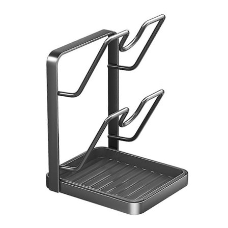 Lockhållare med avtagbar droppbricka för lock