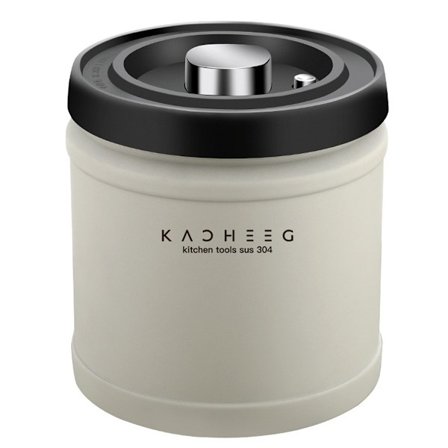 Tyhjiötiivistetty kahvipapujen säilytysastia, ruostumattomasta teräksestä valmistettu ilmatiivis säiliö teelehdille ja kuivatuille hedelmille, suuri 