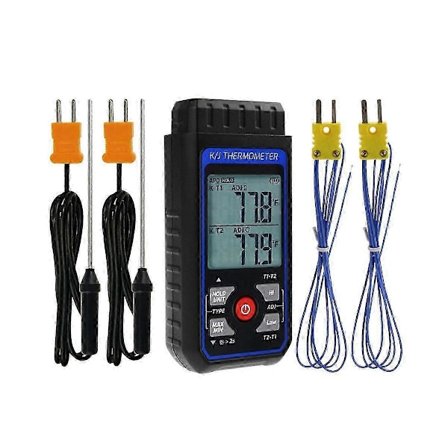 Termoelement Termometer Digitalt K Type Termometer med 4 Termoelementer, -328-2500 Måleområde s202412121372