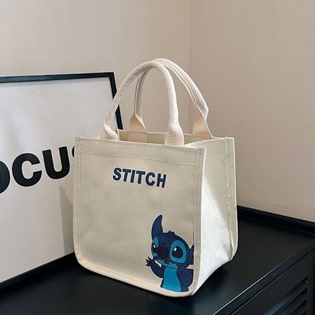 New Women S Cartoon e Canvas Bag för Arbete Pendlar Bento Bag Ha