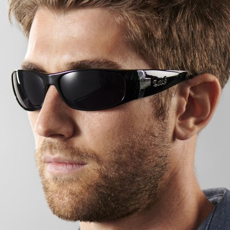 Černé sluneční brýle 9030 pro muže - Sluneční brýle Locs