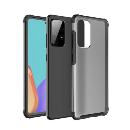 Samsung Galaxy A52 / A52s - Shockproof Hybrid Armor Skal - Svart Black Svart
