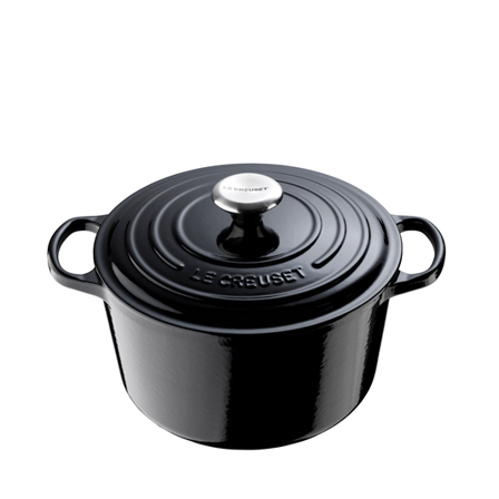 Le Creuset Støpejernsgryte Dyp Rund 24cm/5L Signature Black