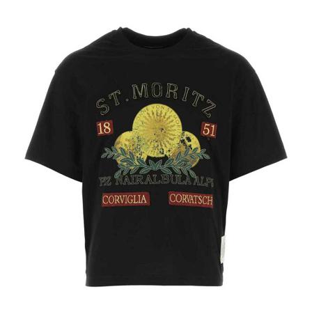 Bally, T-Shirts Zwart, Heren, Maat:S