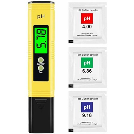 Digital PH-måler pH-tester, profesjonell PH-penn, høy nøyaktighet 0,01 PH, måleområde 0-14 PH, vann-PH-tester ideell for hjemmedrikking, svømmebasseng
