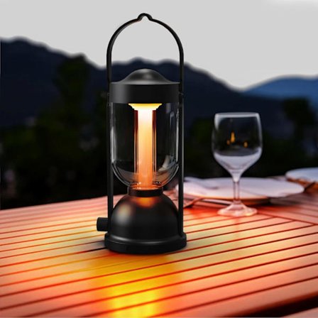 Ladattava retkeilyvalaisin, 2000 mAh retkilyhty, erittäin kirkas ladattava retkeilylamppu koukuilla, langattomat himmennettävät telttavalot