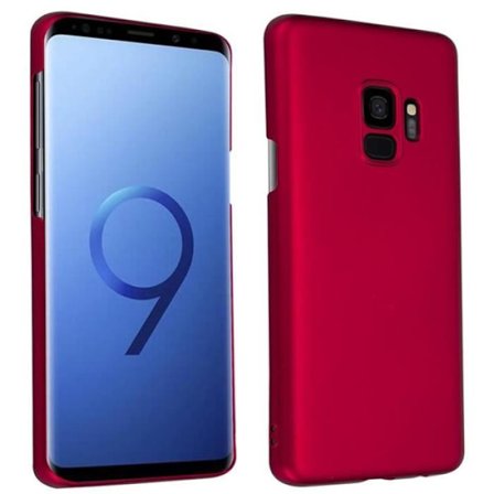 Cadorabo Fodral till Samsung Galaxy S9 i METALLISK RÖTT