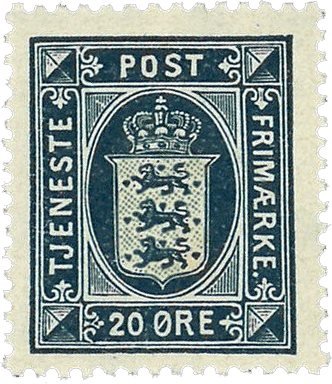 Danmark 1920 - Tjenestemærke AFA 17 - Ubrugt