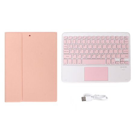 Slim Trådlöst Bluetooth-tangentbord med pekplatta Magnetiskt avtagbart fodral för iPad