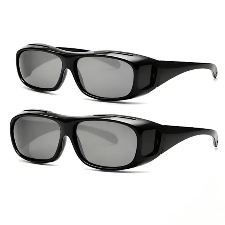 2-pak briller til natkørsel lHD bilbriller - til mørk kørsel Sort