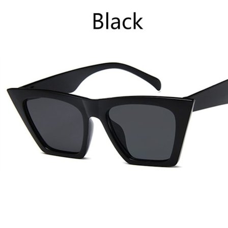 Dam Nya Cat Eye Solglasögon Unisex Retro Fyrkantig Ram Överdimensionerade Glasögon UV400 Chroma Glasögon Reseglasögon