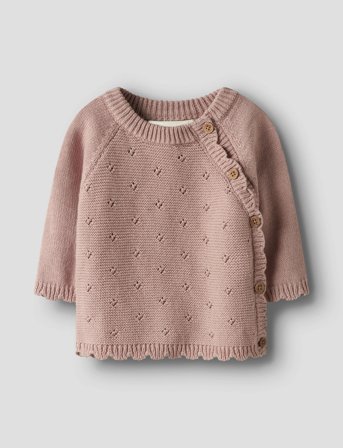 Lil'Atelier Nbflaguna Ls Wrap Knit Lil Noos - Pink - 62