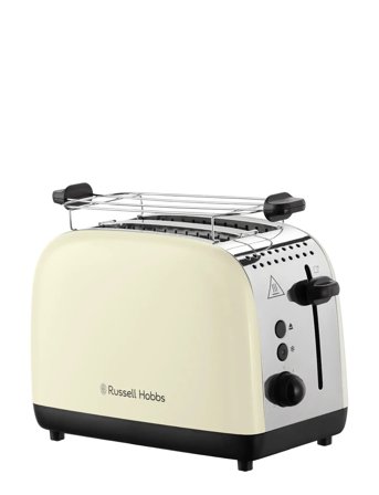 Russell Hobbs Coloursplus 2S Toaster Cream - Cream - 2 S