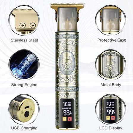 Hårklipper Mænd Professionel Elektrisk Shaver Mænd Razorless Beard