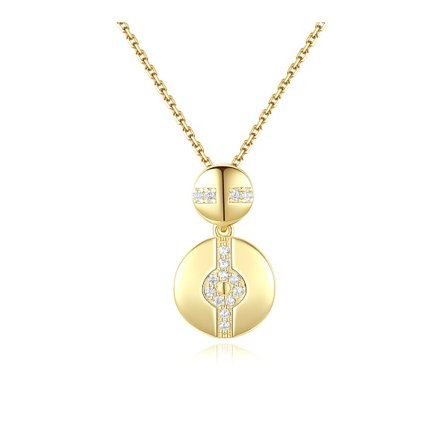 925 Sterling Silver Guldpläterat Smycke Zirkon Hänge Halsband 18", Gåvor Till Kvinnor, Mors Dags Gåvor, Födelsedagspresenter Till Kvinnor, Halsband 