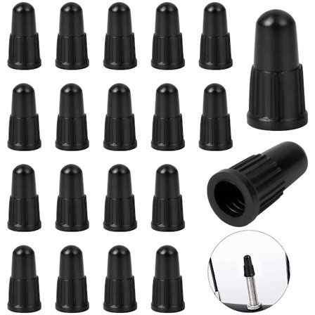 15 stk. Cykelventilhætter Plastik Støvhætter Sort, Fransk Stil Cykel Dækventil Stammehætte Støvdæksel, til Mountainbike, Landevejscykling