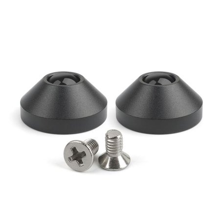 Anodiseret CNC aluminium fødder metal til etui med skruer 2 stk mekanisk tastatur F