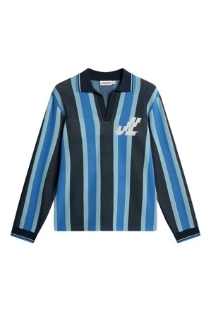 J.Lindeberg - Silas Stripe Polo Knit - Fashion - Blue - Men - XL