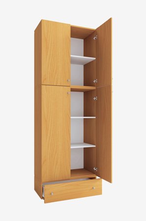 VCM - Vcm Skoskap Lona Xxl hengslede dører - Med skuff - Beige - Skoskap - Fra Homeroom