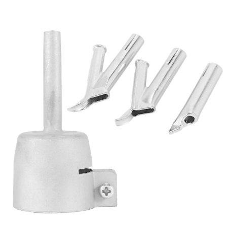 4 Hastighets Sveise Dyser For Vinyl Pvc Plast Varmeluft Trekant Hastighetsdyse 5mm Rund Sveisehode