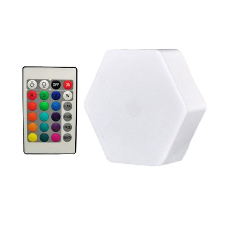 Smart berøringsfølsom farverig natlampe genopladelig RGB fjernbetjening
