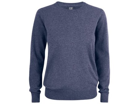 CUTTER & BUCK Tröja Oakville dam blåmelange L - Lyreco - Yrkeskläder - Uniform - Stickat